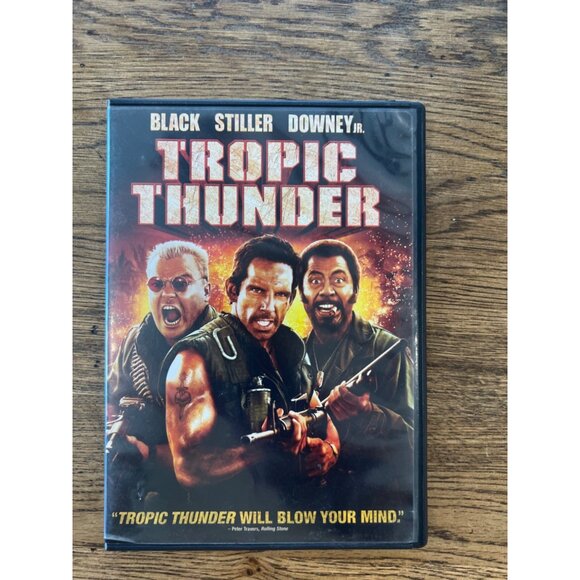 Tropic Thunder DVD 2008 Comedy Ben Stiller Jack Black Robert Downey Jr Pre Owned - Picture 1 of 4
